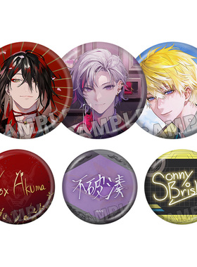 NIJISANJI EN 彩虹社 Vox Akuma 不破湊 生日限定 纪念 徽章吧唧