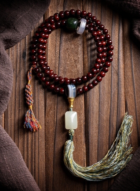 卡杰格朵小叶紫檀原创设计佛珠