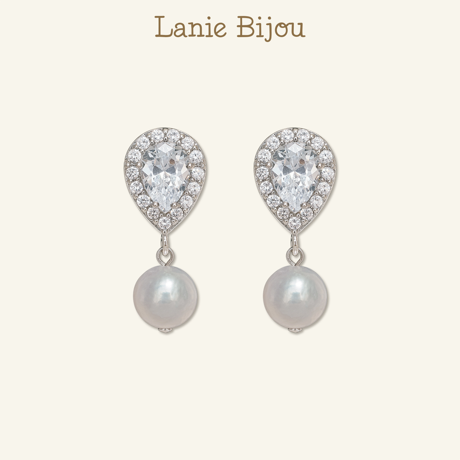 满镶锆石巴洛克珍珠轻奢气质耳钉