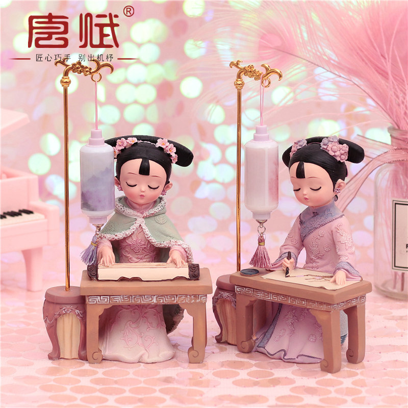 故宫宫廷格格小摆件家居饰品桌面装饰古风娃娃创意圣诞节生日礼物,家居饰品,装饰摆件,淘宝优惠券,粉丝福利购,淘宝优惠卷