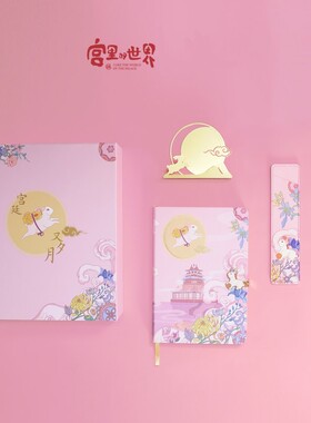故宫宫廷又夕月文创礼盒笔记本名片夹笔套装中国风特色礼品送老外