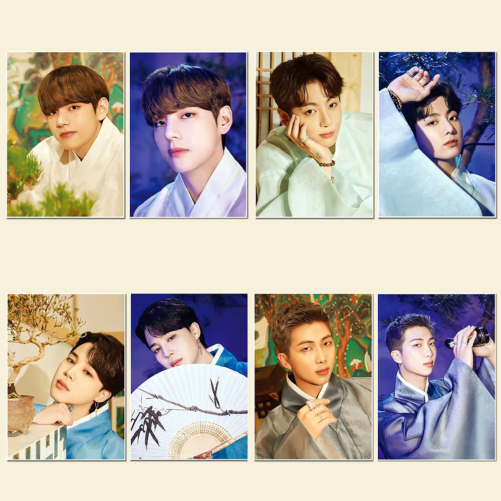 防弹少年团 中秋特辑场周dalmajung周边海报画报 night写真照片集