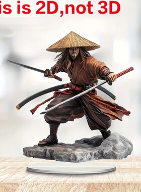 168B跨境爆款双剑浪客武士平面亚