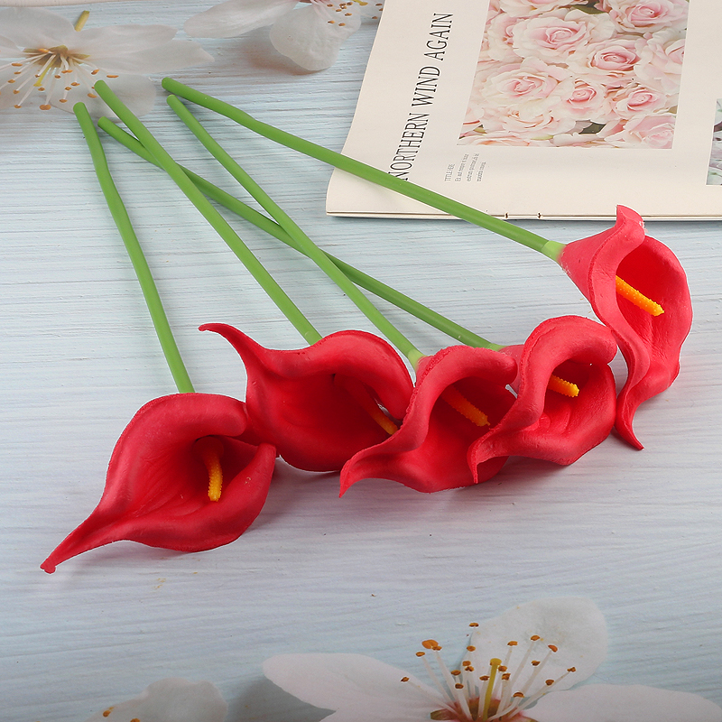 仿真花马蹄莲假花摆设客厅餐桌装饰花花束婚庆花艺摆件高级感