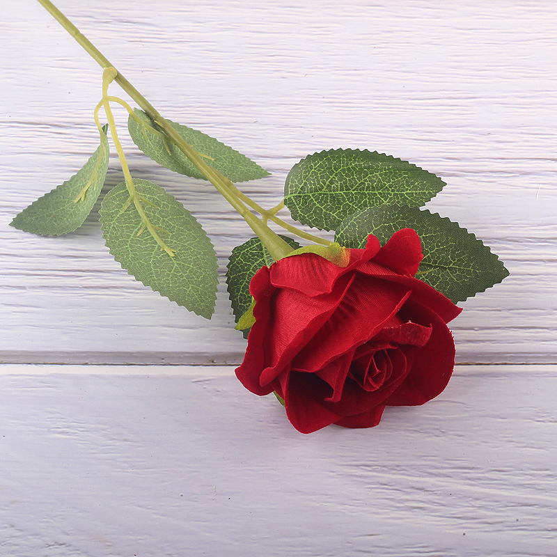 仿真玫瑰花束假花客厅餐桌装饰