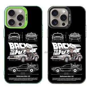 大孔硬壳手机壳适用苹果iPhone17Pro16Max13Pro15XS14XR8X7plus12SE11 THE FUTURE回到未来 BACK