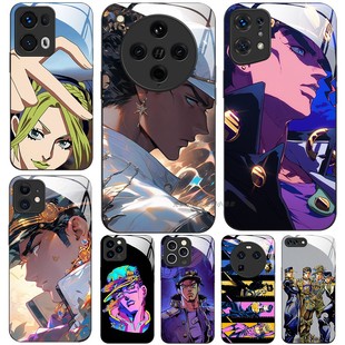 玻璃手机壳适用OPPO FINDX8 PRO X7X6X5X3RENO13RPO12 11K12K11K10 jojo的奇妙冒险