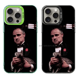 大孔硬壳手机壳适用苹果iPhone17Pro16Max13Pro15XS14XR8X7plus12SE11 FATHER2 教父电影GOD