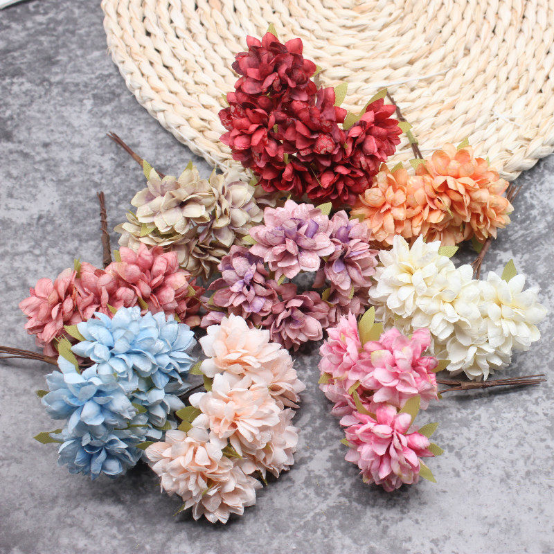 森系仿真康乃馨花 绢花 diy手工材料 头饰发簪配件 婚庆装饰