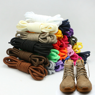 全圆形圆柱鞋带运动鞋马丁靴鞋老爹鞋男女款儿童成人椰子鞋篮球鞋