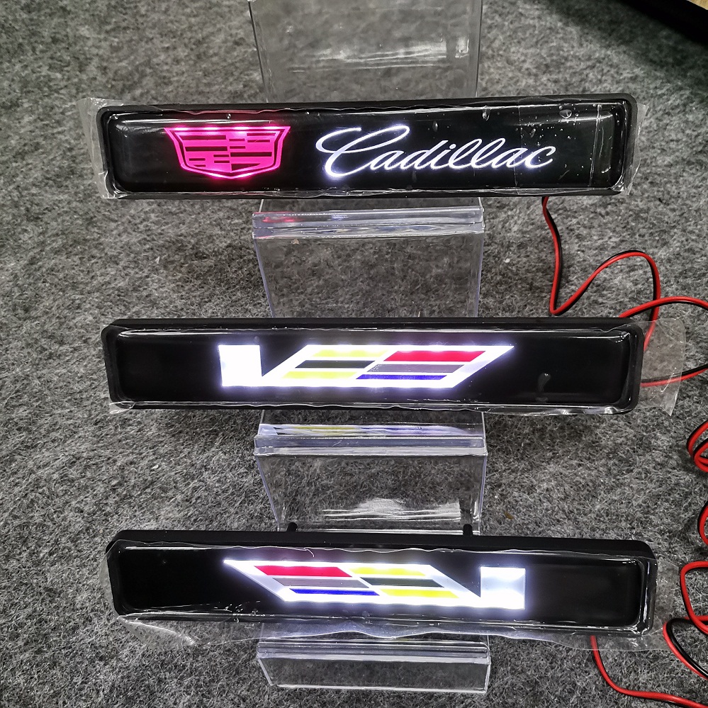 凯迪拉克ct5 atsl xts xt4 xt5 ct6 xt6中网发光车标 改装性能V标