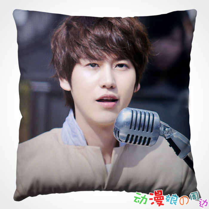 DIY自定义图片定做办公靠垫抱枕头/曺圭贤Super junior-M周边礼物