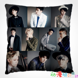 Super Junior-M抱枕头/金希澈厉旭赫海晟敏专辑周边/图片定制靠垫