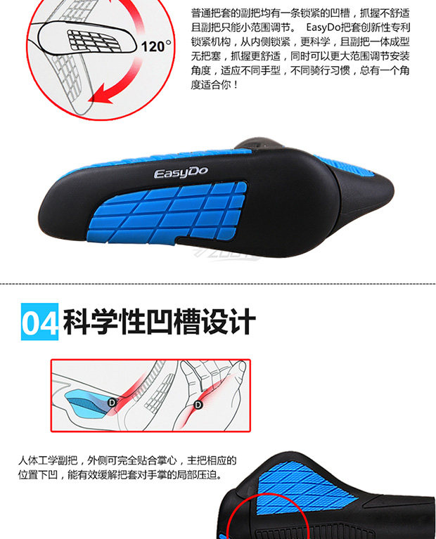 Poignées de vélo EASYDO - Ref 2354630 Image 3