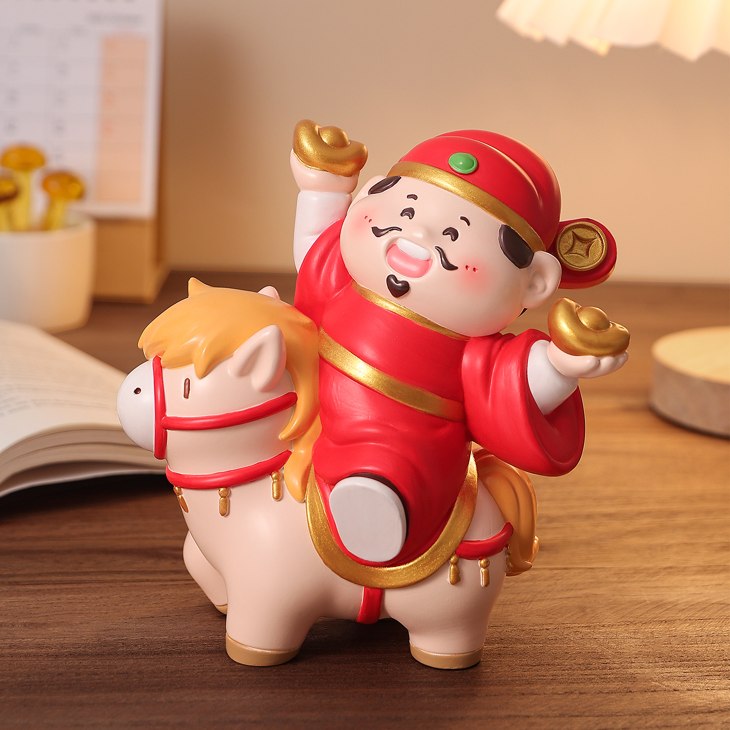 创意马上发财财神爷摆件