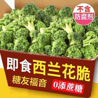 糖尿人专用零食品血糖高吃的无糖精即食西蓝花脆老人孕妇糖友控糖