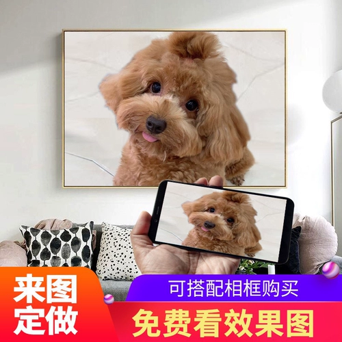 Photo Custom DIY New 5D Diamond Painting Living Room животные плюшевая собака Diamond Вышитая липкая бриллиантовая настройка