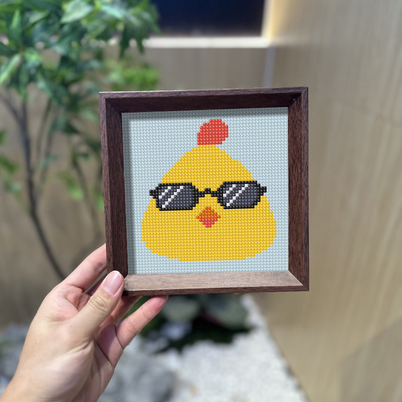 大吉大利今晚吃鸡钻石画带框