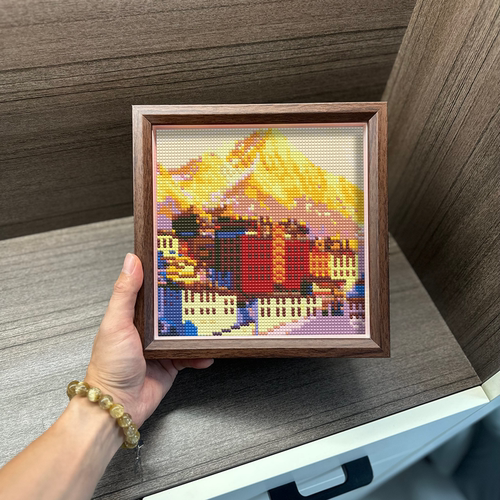 送相框钻石画西藏布达拉宫