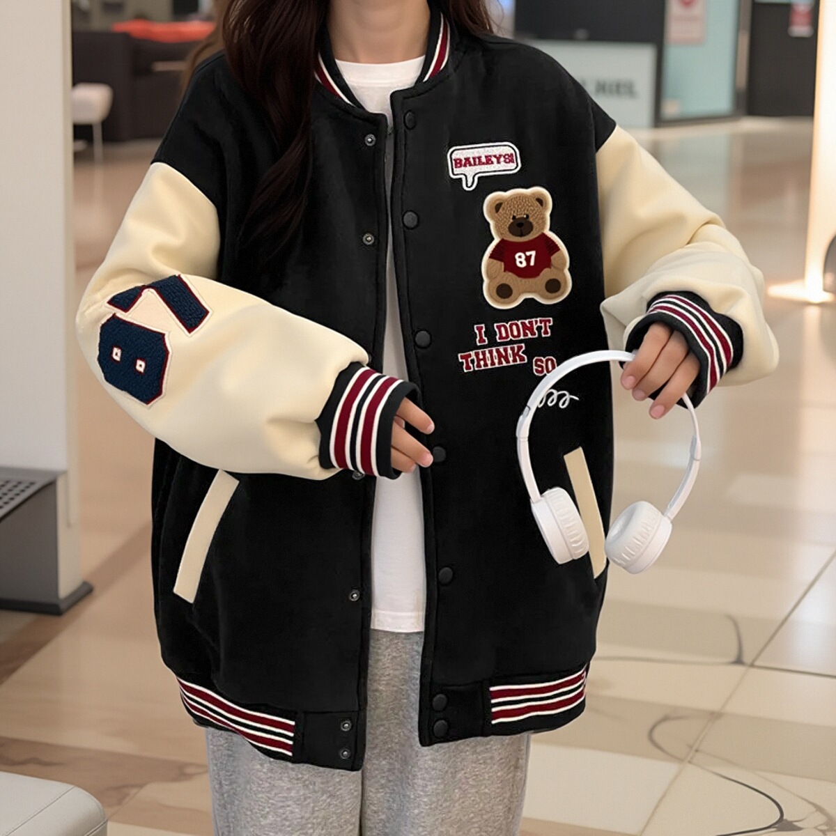 甜美短款泥子减龄小熊外套优惠