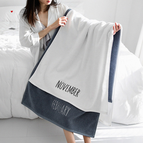 纯棉12月度大浴巾不易掉毛