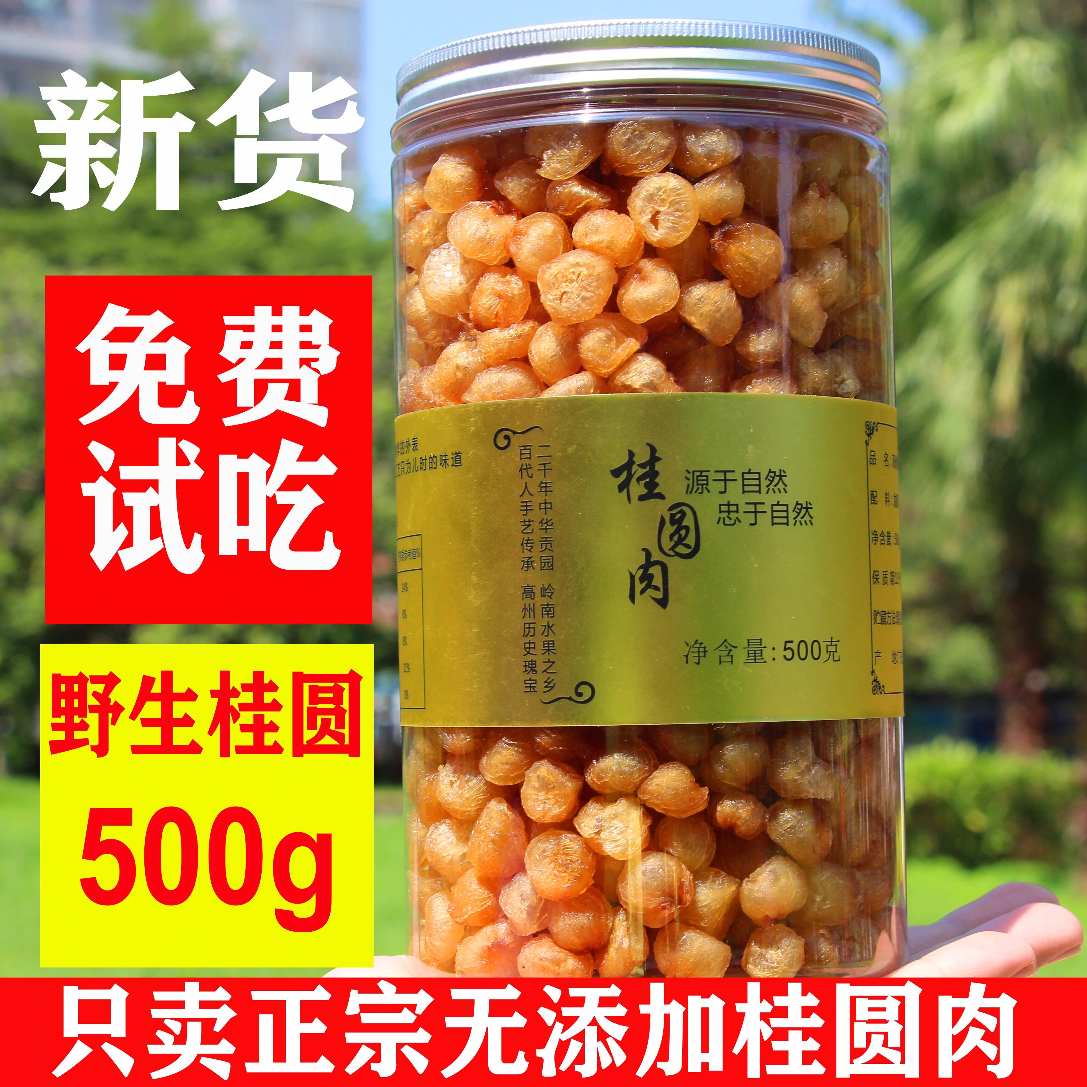 9a高州传承野生桂圆肉无核特级肉干无添加龙眼肉干2026新货500g装