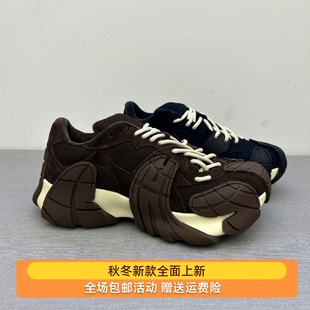 炸街运动八抓鱼老爹鞋 真皮网面系带内里加绒保暖时尚 新款 欧货冬季