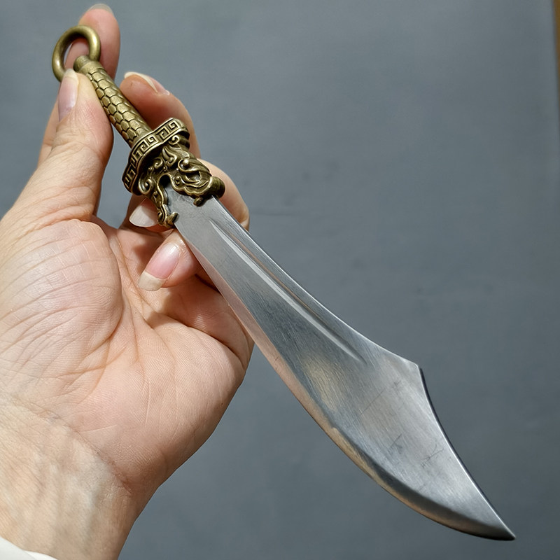 龚字号微兵器文玩茶刀针古风1比5微缩迷你大刀模型茶桌潮玩摆件图片