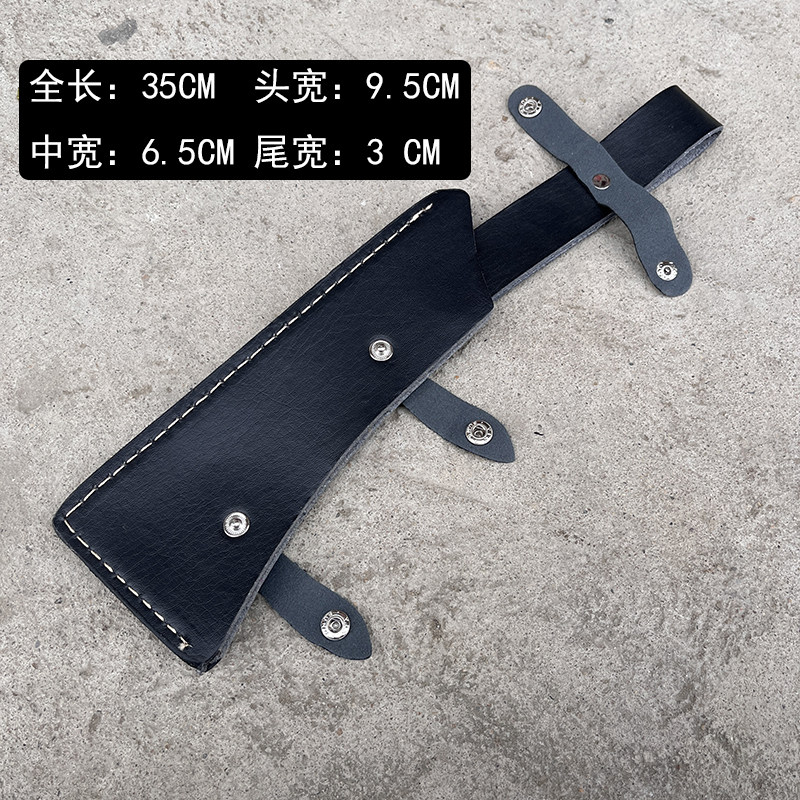 手工包边短款PU刀套柴刀套可挂腰边短款农用工具刀套图片