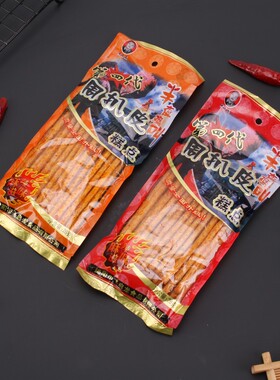 周启友周扒皮四川重庆辣条麻辣零食儿时怀旧8090包邮素食面筋小学
