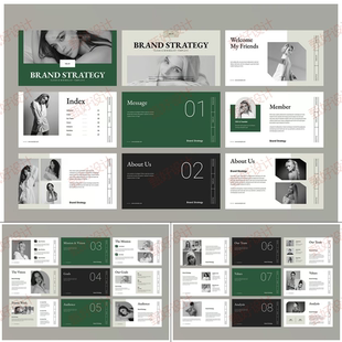 ppt模板商业品牌营销战略投资时尚服装饰品推广公司业务简介1215