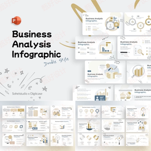 ppt模板业务分析涂鸦信息图工作总结项目流程投资品牌营销培训103