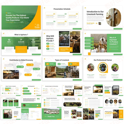 ppt模板动物养殖畜牧农场商业品牌投资业务项目产品营销推广481