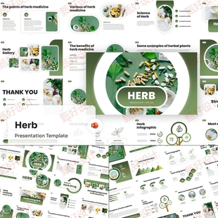 ppt模板植物医药科研医疗项目开发客户业务投资品牌营销简介1156