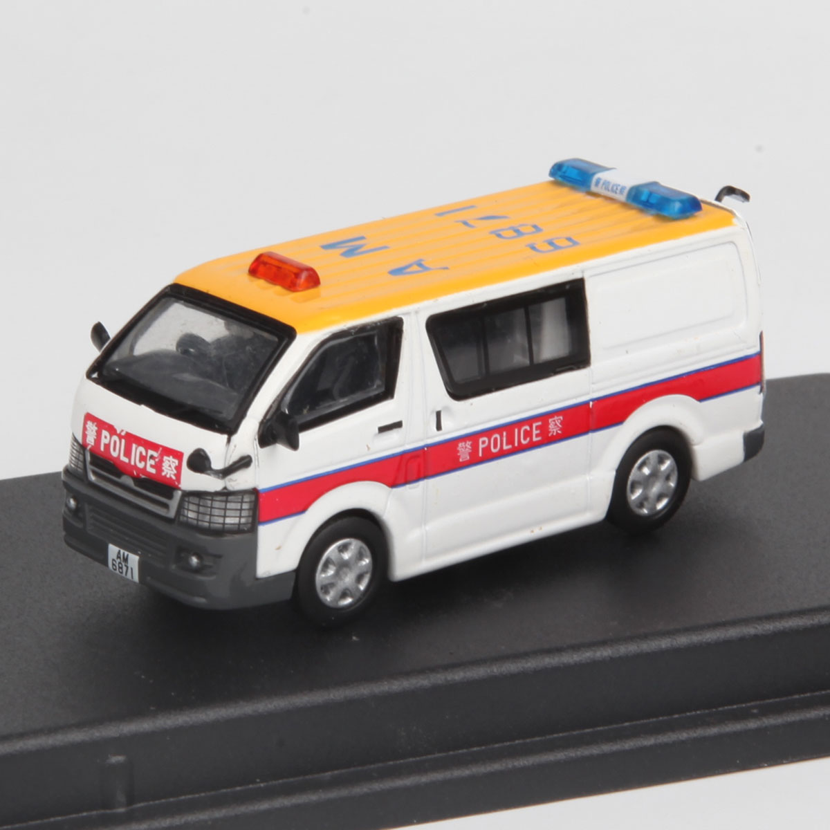 BEST CHOOSE1/64丰田海狮香港格仔警车合金汽车模型黄顶