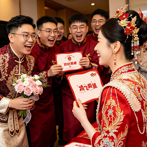 你画我猜婚礼接亲游戏