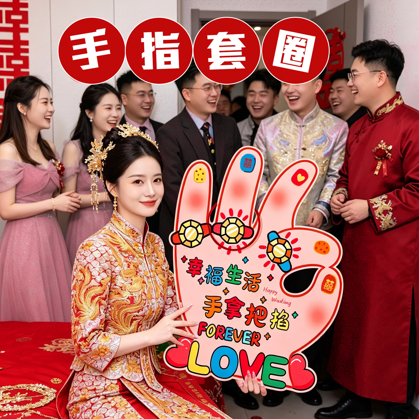 接亲游戏结婚道具全套氛围互动图片