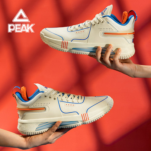 匹克态极闪现4力量版篮球鞋男春夏低帮实战耐磨球鞋革面运动鞋女