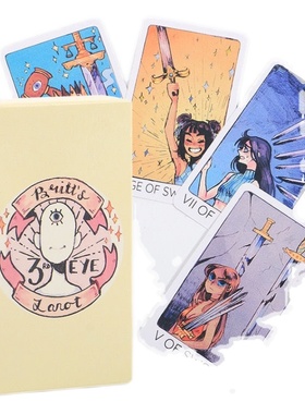 有中文翻译Britts Third Eye Tarot 灵眼塔牌罗三只眼 英文