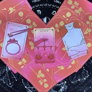 The 最终玫瑰烫金塔罗最后玫瑰12 final tarot 7cm rose 英文塔罗