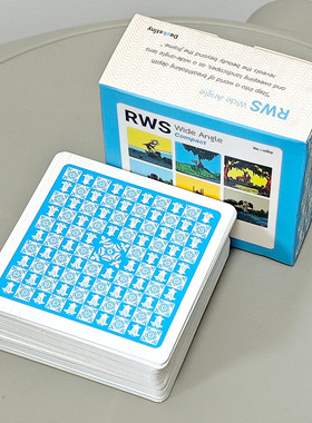 全景广角塔罗牌 RWS Wide Angle 78张方形卡牌 +2张黑白边框卡