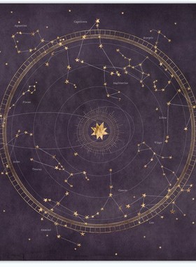 紫色星空塔牌罗牌桌布Tarot推牌绒布垫子月亮神秘祭坛布桌布