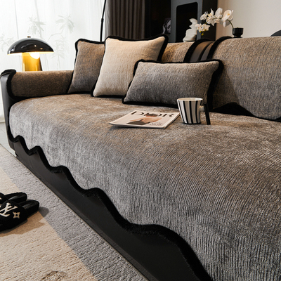 轻奢高级感沙发垫2025新款四季通用固定防滑座垫防猫抓直排坐垫子