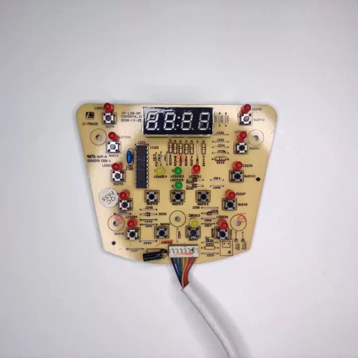 适用美的电压力锅配件MY-LSB-DP显示板控制板灯板按键板