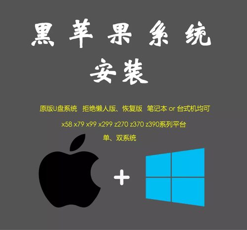 原版黑苹果MAC pc双系统安装10.13.6 10.14.6 10.15.7venture13.6