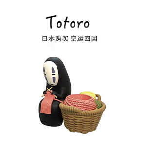 日本Totoro正版吉卜力宫崎骏周边无脸男摆件龙猫手办模型笔筒收纳
