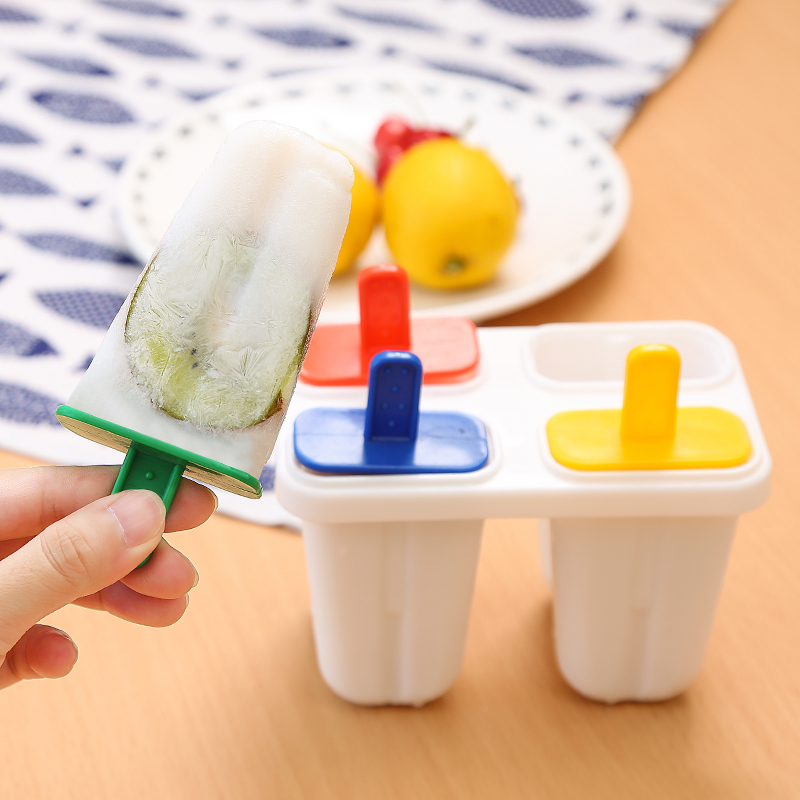 日本进口塑料棒冰模盒家用无毒雪糕冰棍冰激凌冰棒冰糕冰块模具盒