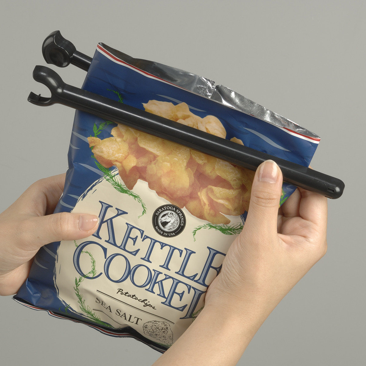 inomata日本进口封口夹食品袋保鲜密封夹零食封口防潮塑料大夹子