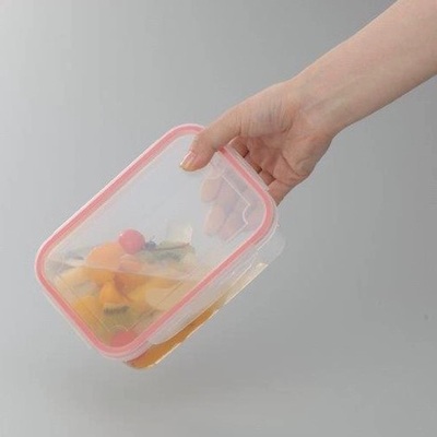 日本进口微波炉保鲜盒密封饭盒