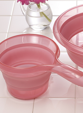 ISETO日本进口可折叠水瓢水勺露营浴室水舀子水勺厨房家用水漂水